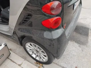 Aletas traseras Smart y paragolpes