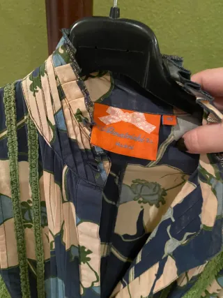 Vestido Almatrichi estampado floral con fajín