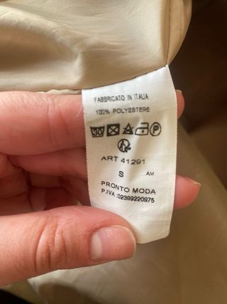 Cappotto beige donna taglia S