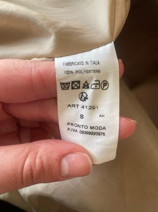 Cappotto beige donna taglia S