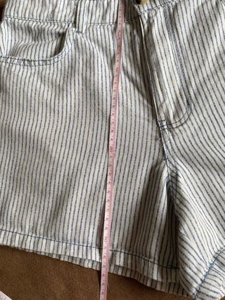Shorts Zara rayas azules talla 40