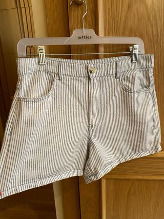 Shorts Zara rayas azules talla 40