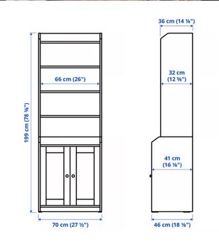 Armario alto IKEA HAUGA blanco