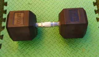 Dos Mancuernas Hexagonales CrossFit 25kg