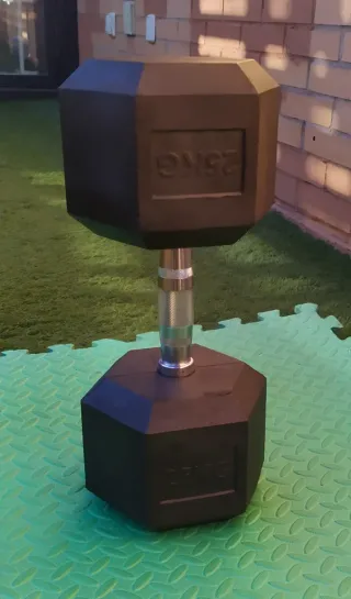 Dos Mancuernas Hexagonales CrossFit 25kg