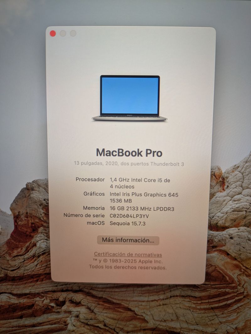 MacBook Pro 2020 i5 16GB/512GB afbeelding 8