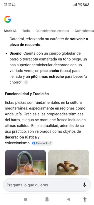 Botijo de cerámica artesanal