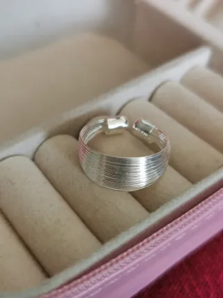 Anillo ajustable Plata