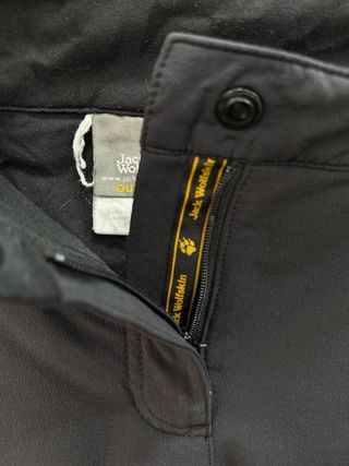 Pantalones Jack Wolfskin Negro Montaña