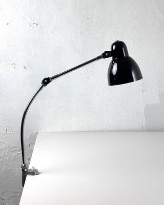 Lampada industriale vintage da tavolo Bauhaus 40s