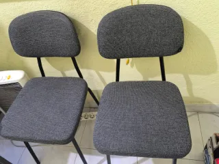 Conjunto de oficina gris y blanco