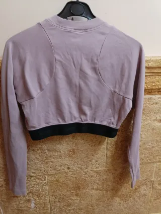 Camiseta Nike Air Crop Top Rosa Negra