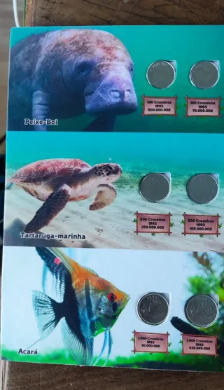 Álbum Fauna Brasileña Monedas