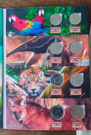 Álbum Fauna Brasileña Monedas