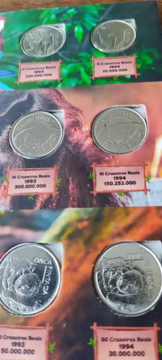 Álbum Fauna Brasileña Monedas
