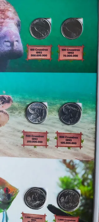 Álbum Fauna Brasileña Monedas