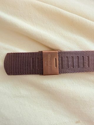 Reloj Swatch Mujer Marrón Cobre Malla Metálica