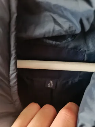 Abrigo acolchado mujer azul