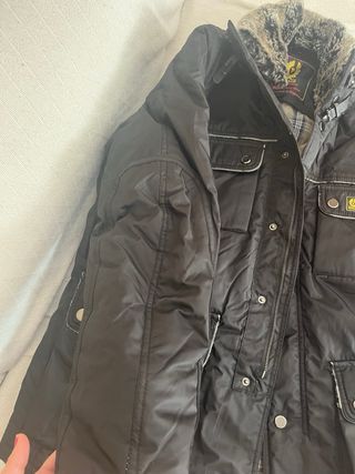 Chaqueta Belstaff Negra con Cuello