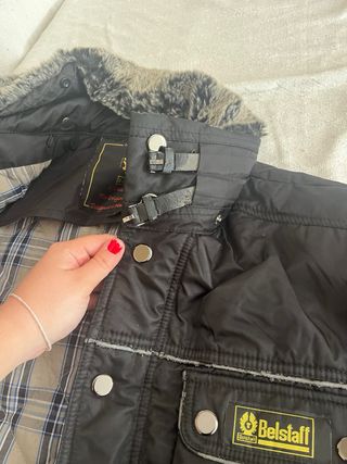 Chaqueta Belstaff Negra con Cuello