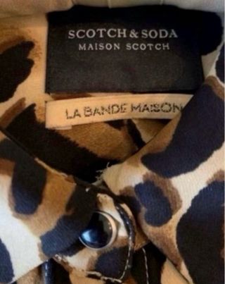 Blusa Scotch & Soda Animal Print Talla M