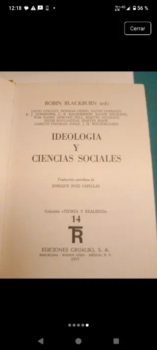 Ideología y ciencias sociales