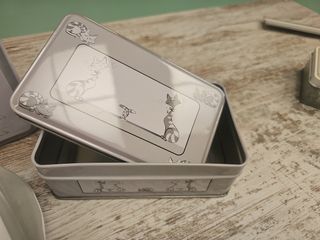 Pack temático gatito: caja, bandeja y posavasos