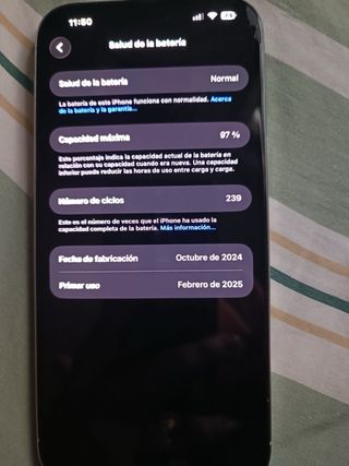 iPhone 16 Pro Max 256GB blanco en muy buen estado