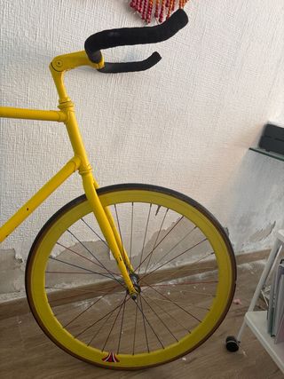 Bicicleta Fixie Amarilla