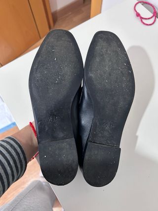 Mocasines Zara Mujer Hebilla Dorada