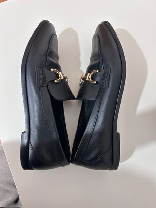 Mocasines Zara Mujer Hebilla Dorada