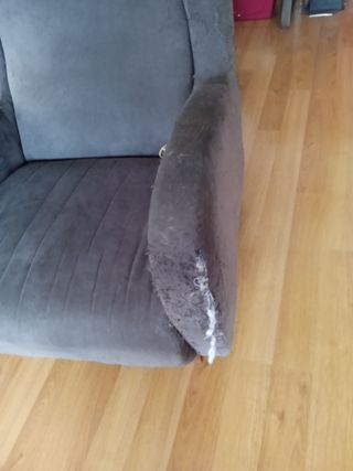 Sillón orejero Roche Bobois gris