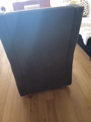 Sillón orejero Roche Bobois gris