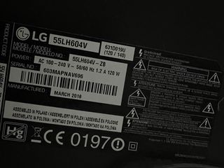 TV LG 55 pulgadas 55LH604V