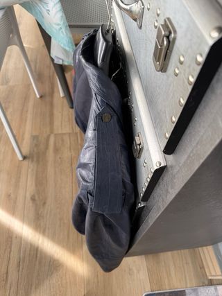 Cazadora Piel Azul Yanko Talla 52