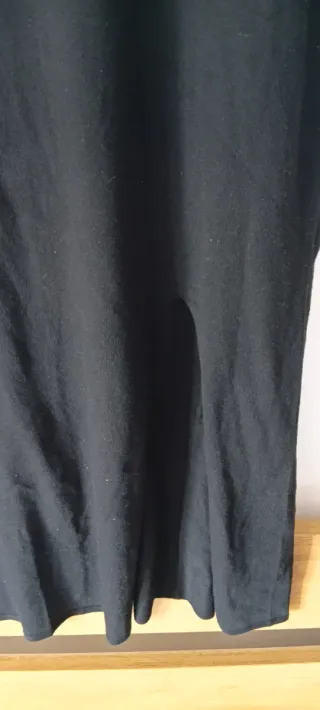 Vestido midi negro Mango