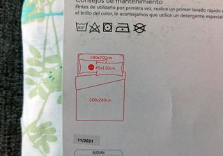 Juego de sábanas cama 180 (A ESTRENAR)