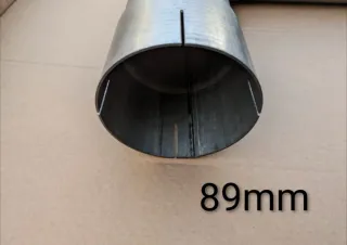 Tubo codo 90° 89mm scarico marmitta