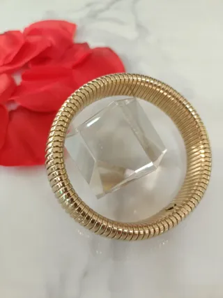 Pulsera Amanecer Dorado. Acero inoxidable