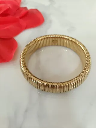 Pulsera Amanecer Dorado. Acero inoxidable