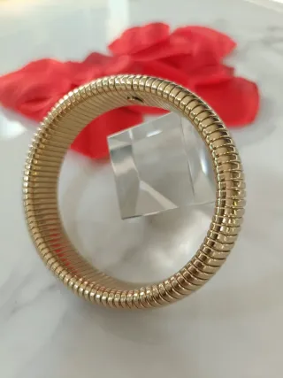 Pulsera Amanecer Dorado. Acero inoxidable