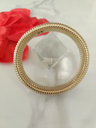 Pulsera Amanecer Dorado. Acero inoxidable