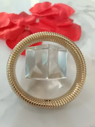 Pulsera Amanecer Dorado. Acero inoxidable