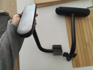 Reposabrazos Silla Ikea Negro/Plateado