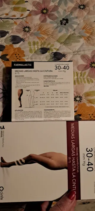 Medias Farmalastic Compresión 30-40 Beige