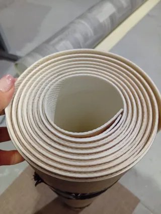 Alfombra PVC efecto madera nogal