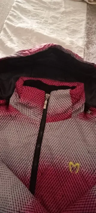 Plumón John Smith Negro y Rosa    Talla S mujer