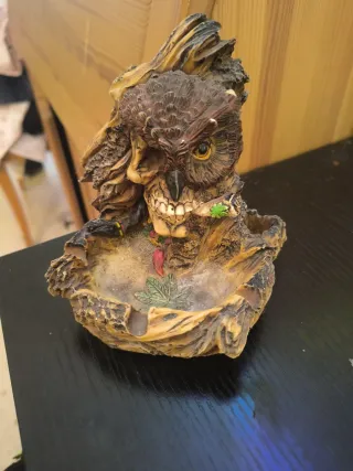 Cenicero Calavera Búho