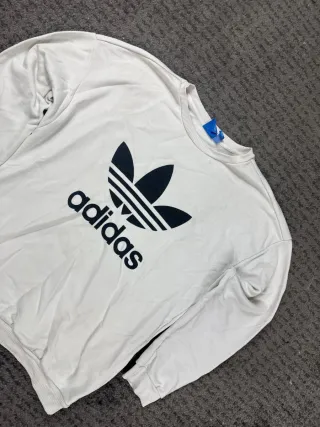 ¡¡OFERTA!! Talla S Sudadera Adidas Blanca