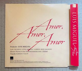 LUIS MIGUEL CD single AMOR AMOR PROMO